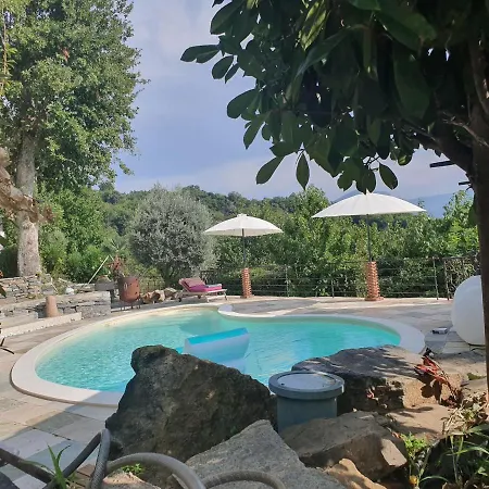 Maison De Charme Avec Piscine Et Vue Exceptionnelle Scolca Esterno foto